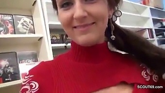 Young German Teen Gets Fucked By Temporary Worker In Video Store