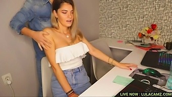 Steamy Office Encounter With Seductive Massage And Naughty Chat