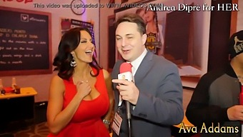 Ava Addams Fondles Her Breasts While Entertaining Andrea Diprè