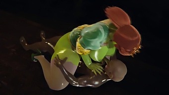 Shrek'S Princess Fiona Gets Covered In Orc Cum In A 3d Porn Video