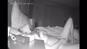 A Reserved Woman Indulges In Self-Pleasure Before Bed With A Hidden Camera